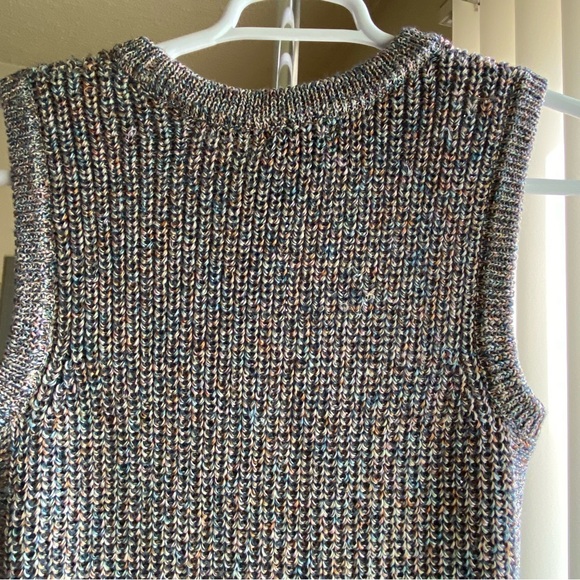 Ella Moss Marge Ribbed Knit Sleeveless Sweater Tank Mood Indigo Size Med… - Picture 12 of 16